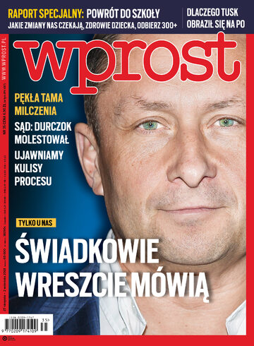 Okładka tygodnika WPROST: 35/2018